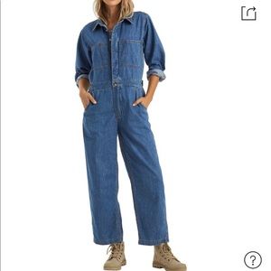 Billabong Endless Days Long Sleeve Denim Jumpsuit XS